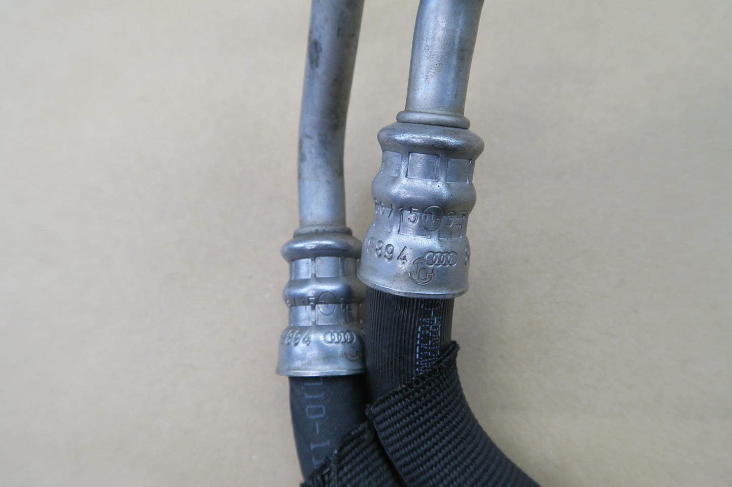 13-16 Audi B8 S4 Automatic Transmission Oil Cooler Hose Pipe Line Set OEM