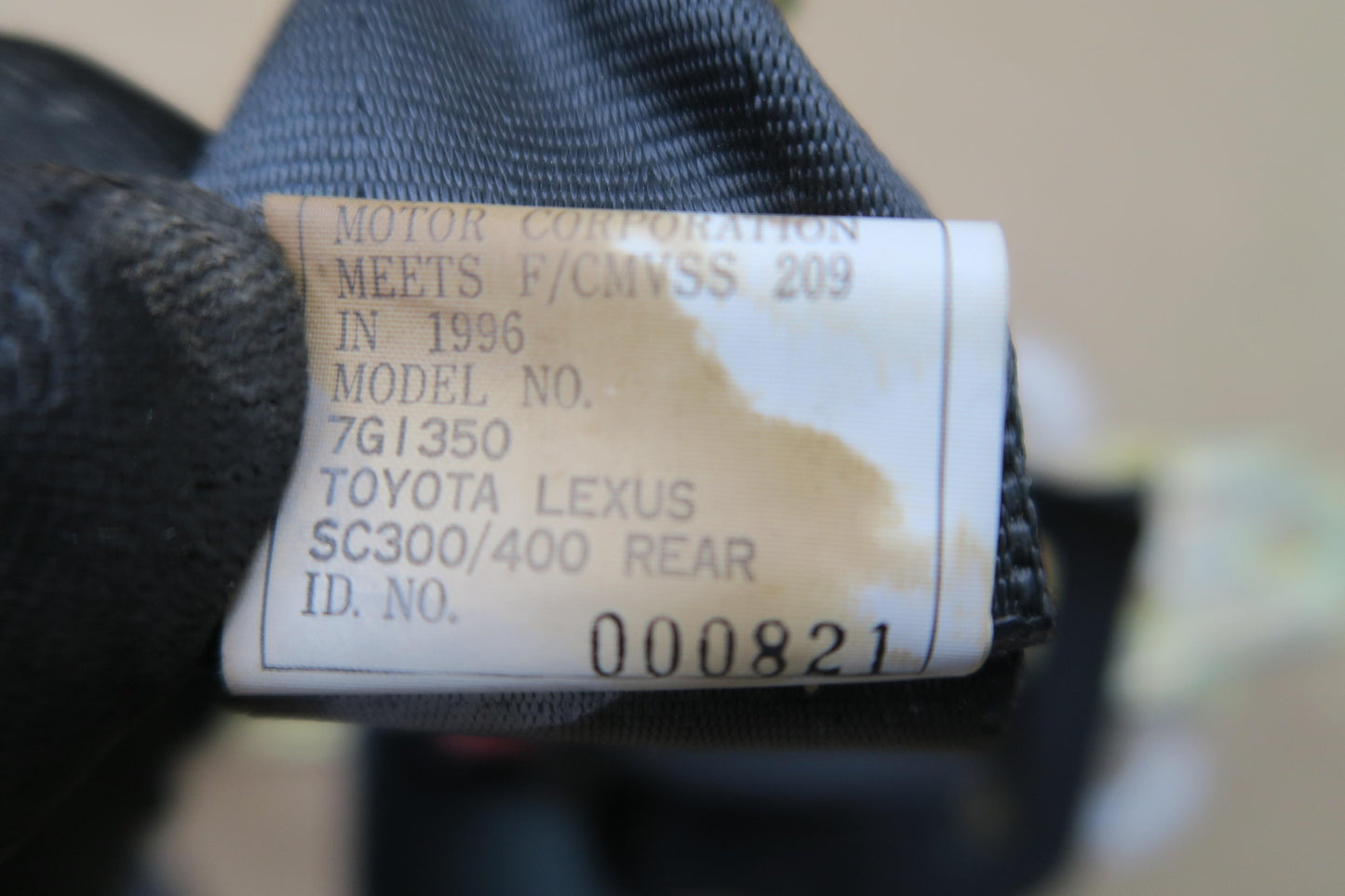 97-00 LEXUS SC400 FRONT & REAR RIGHT LEFT SIDE SEATBELT RETRACTOR SET OEM