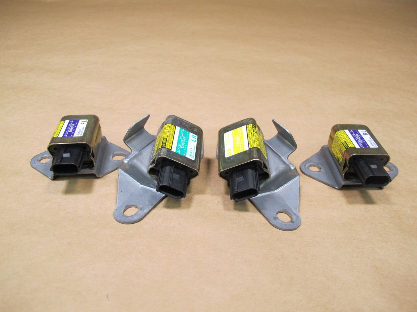 03-05 LEXUS GX470 LEFT & RIGHT SIDE SAFETY CRASH IMPACT SRS AIRBAG SENSOR 4PCS OEM