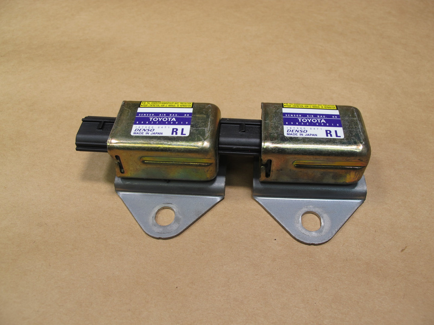 03-05 LEXUS GX470 LEFT & RIGHT SIDE SAFETY CRASH IMPACT SRS AIRBAG SENSOR 4PCS OEM
