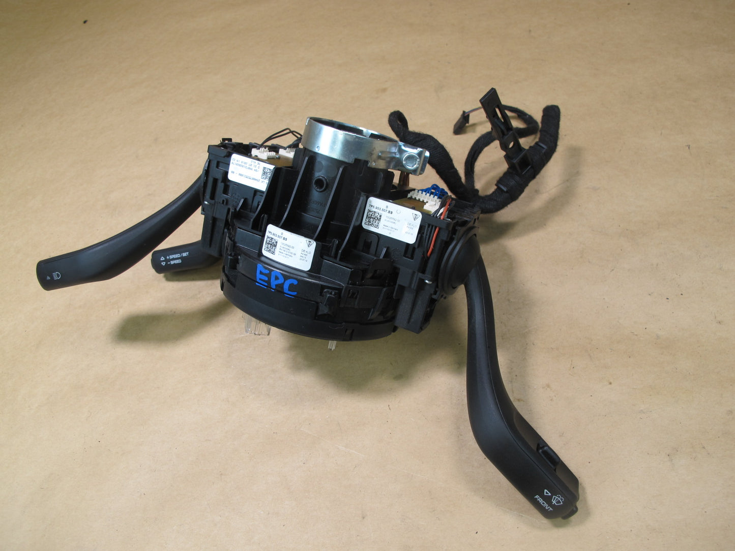 11-14 PORSCHE CAYENNE TURBO 958 STEERING COLUMN MULTI SWITCH CLOCK SPRING OEM