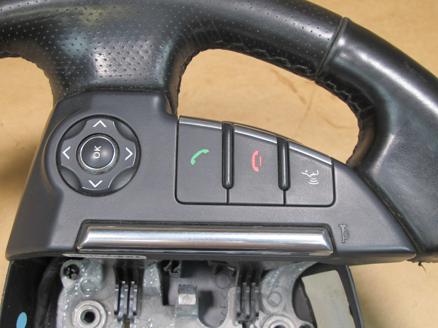 10-13 RANGE ROVER SPORT L320 STEERING WHEEL W/ CONTROLS LEATHER BLACK OEM