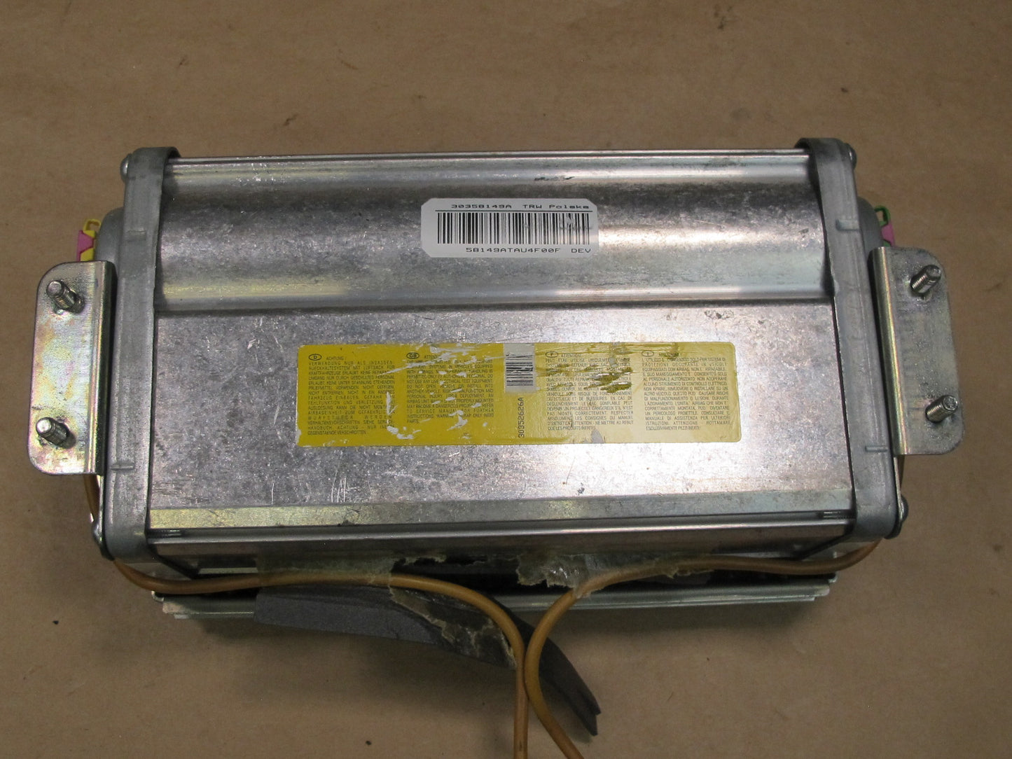 03-08 MASERATI QUATTROPORTE M139 FRONT RIGHT PASSENGER SIDE DASH SRS AIRBAG OEM