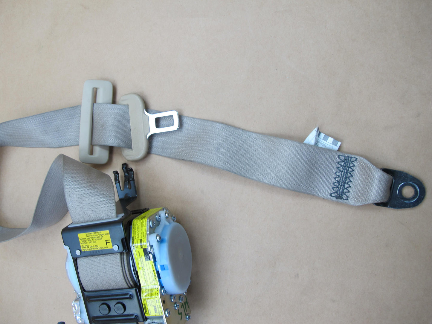 07-12 LEXUS LS460 LS600HL REAR RIGHT CENTER LEFT SIDE SEATBELT RETRACTOR SET OEM