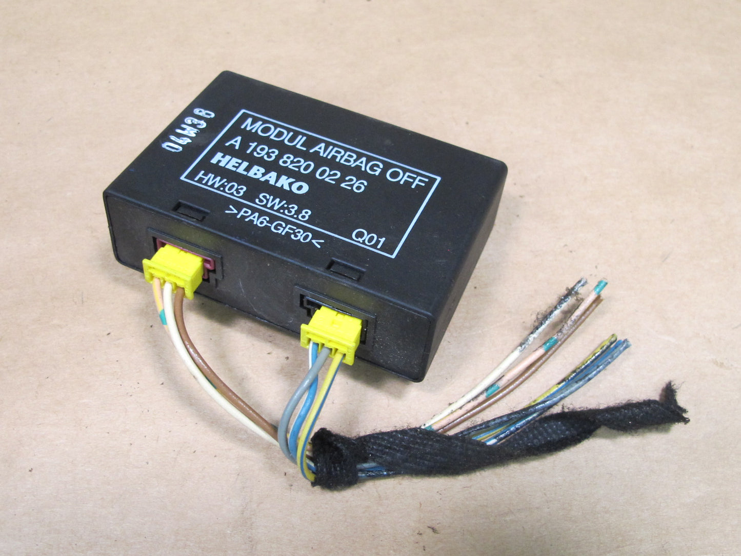 04-08 CHRYSLER CROSSFIRE RIGHT PASSENGER SAFETY OFF CONTROL MODULE 1938200226 OEM