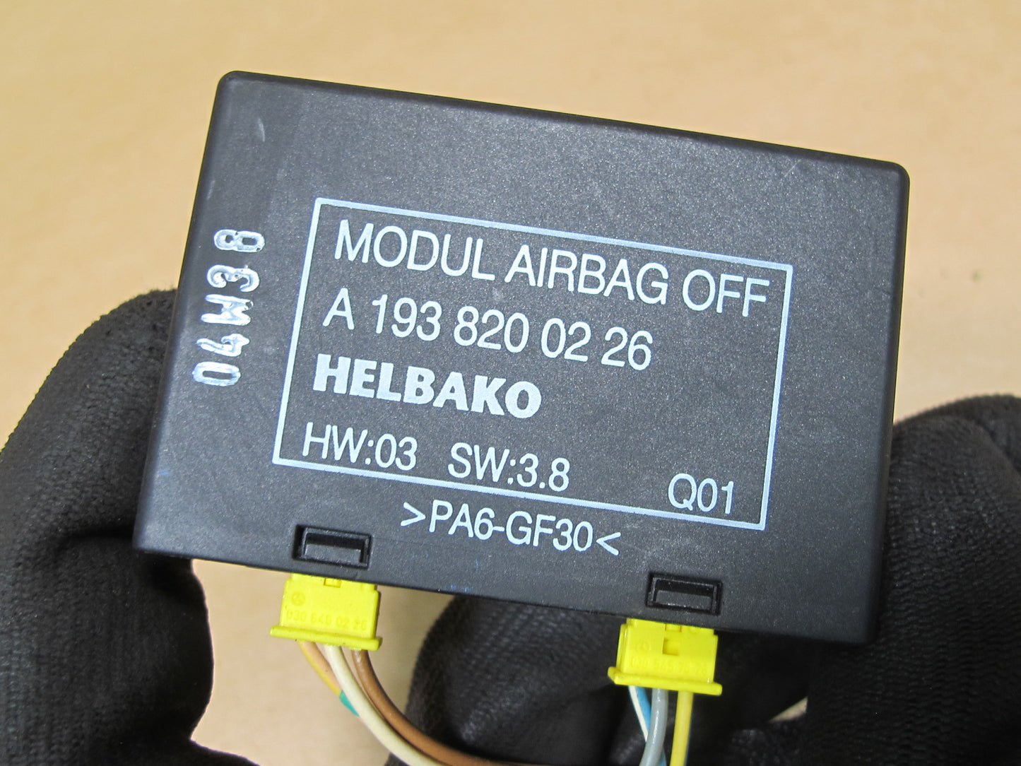 04-08 CHRYSLER CROSSFIRE RIGHT PASSENGER SAFETY OFF CONTROL MODULE 1938200226 OEM