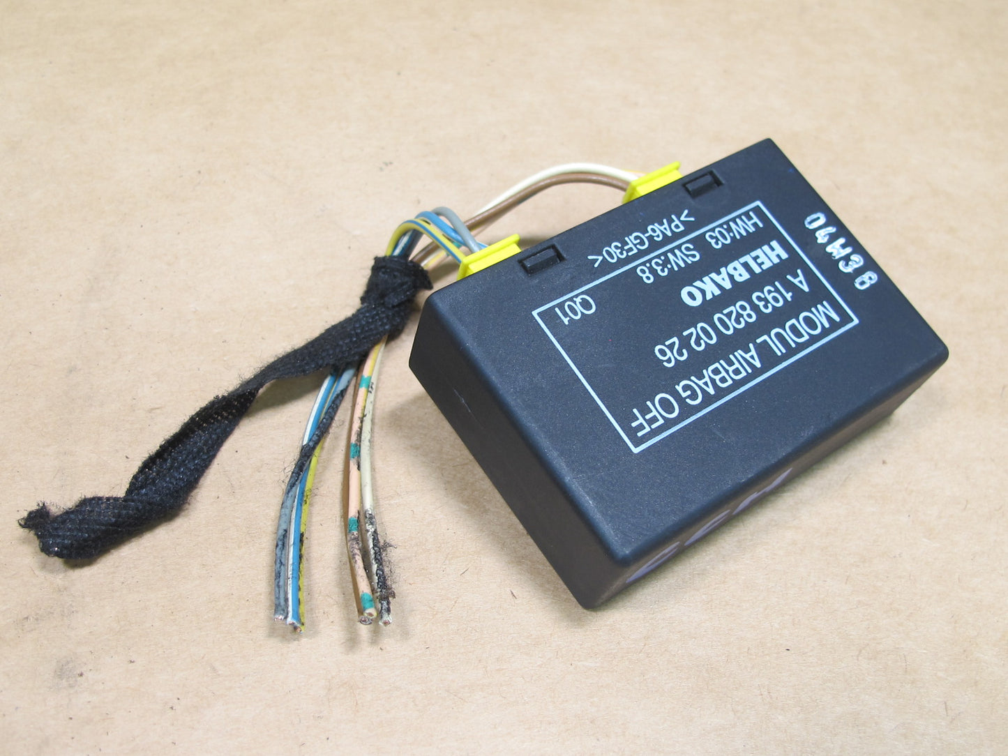 04-08 CHRYSLER CROSSFIRE RIGHT PASSENGER SAFETY OFF CONTROL MODULE 1938200226 OEM