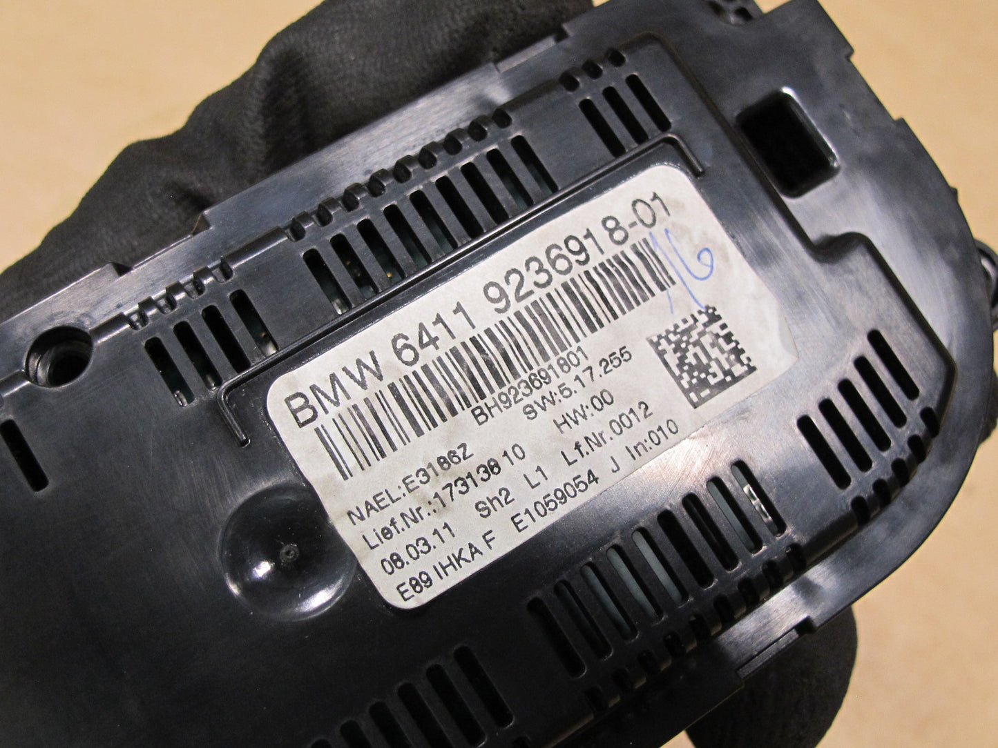 09-16 BMW E89 Z4 Automatic A/C Heater Climate Control Switch Panel 9236918 OEM