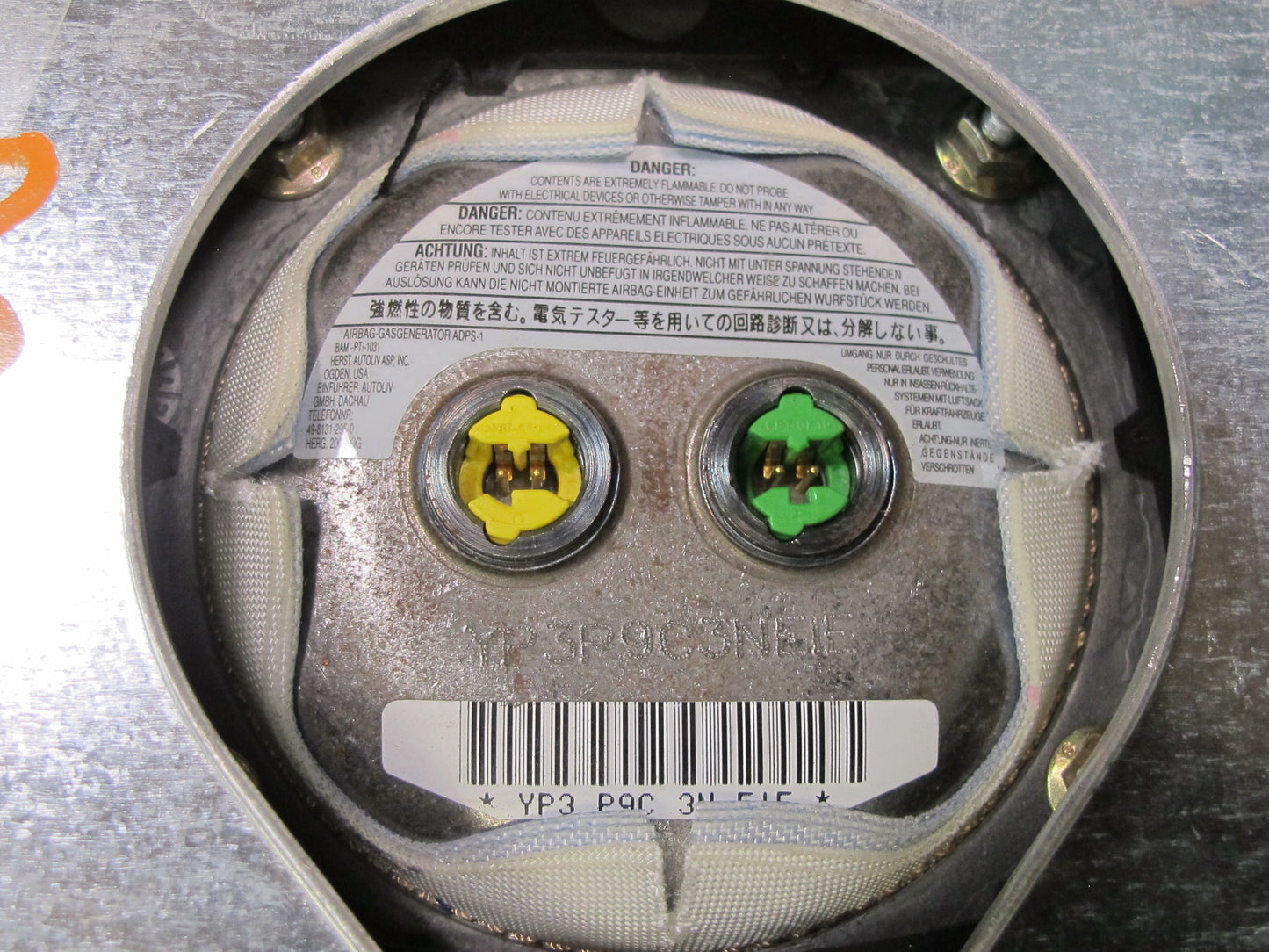 03-06 MERCEDES R230 SL500 FRONT LEFT DRIVER SIDE STEERING WHEEL SRS AIRBAG OEM