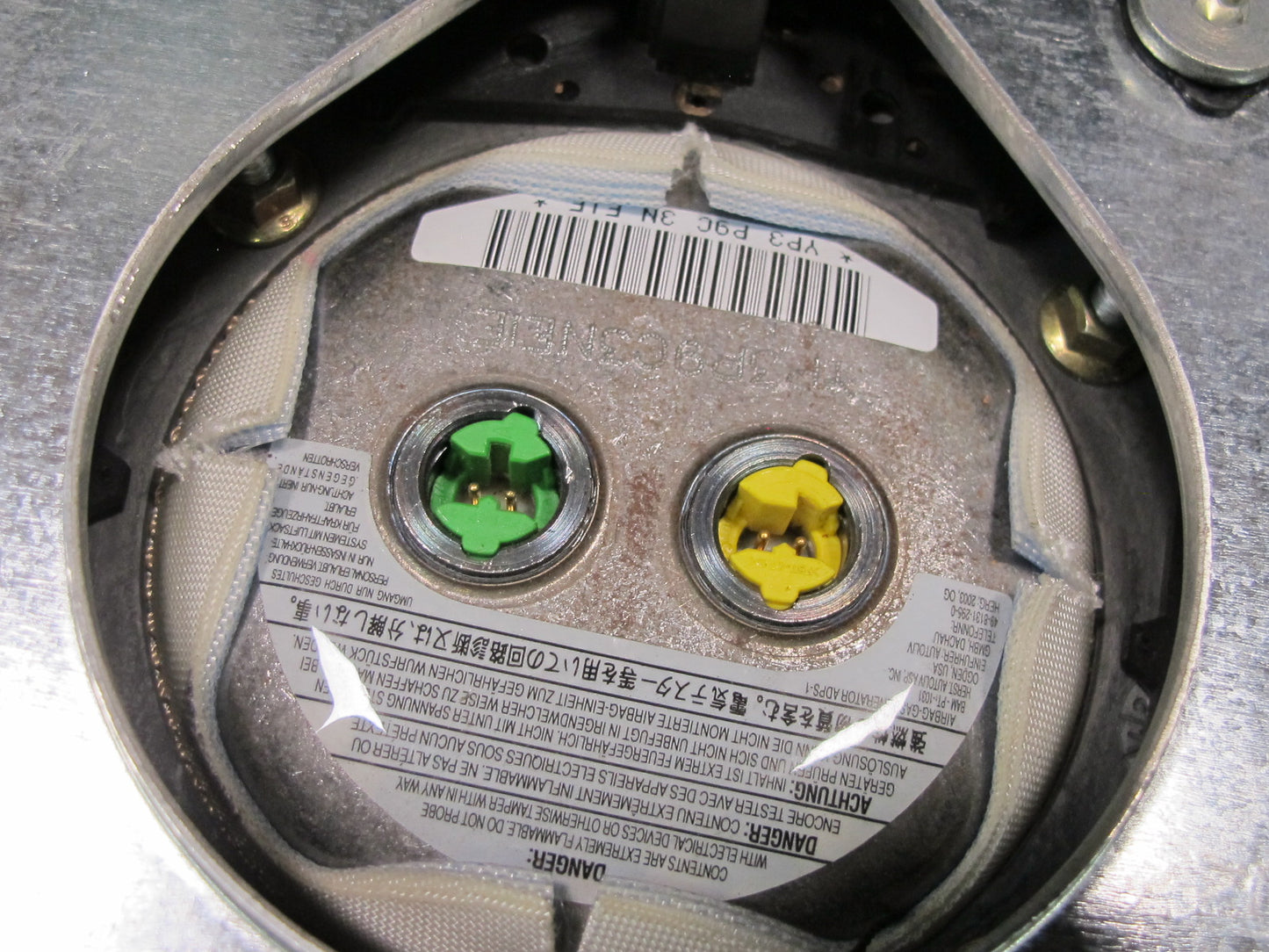 03-06 MERCEDES R230 SL500 FRONT LEFT DRIVER SIDE STEERING WHEEL SRS AIRBAG OEM