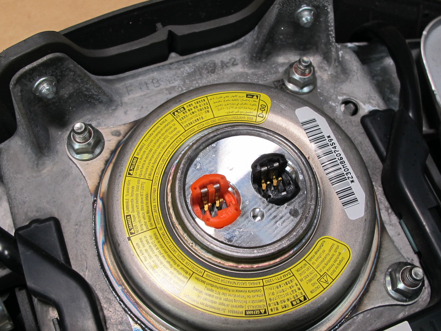 07-12 LEXUS LS460 FRONT LEFT DRIVER SIDE STEERING WHEEL SRS AIRBAG OEM