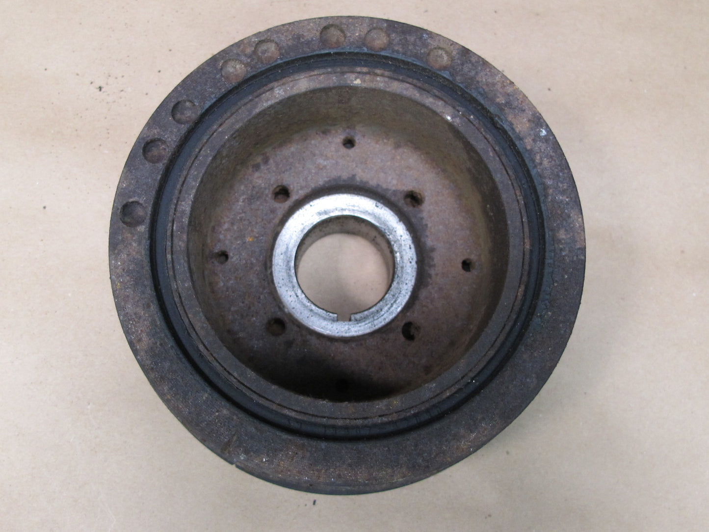 86-92 Toyota Supra MK3 Harmonic Balancer AC & Water Pump Pulley w Bracket OEM