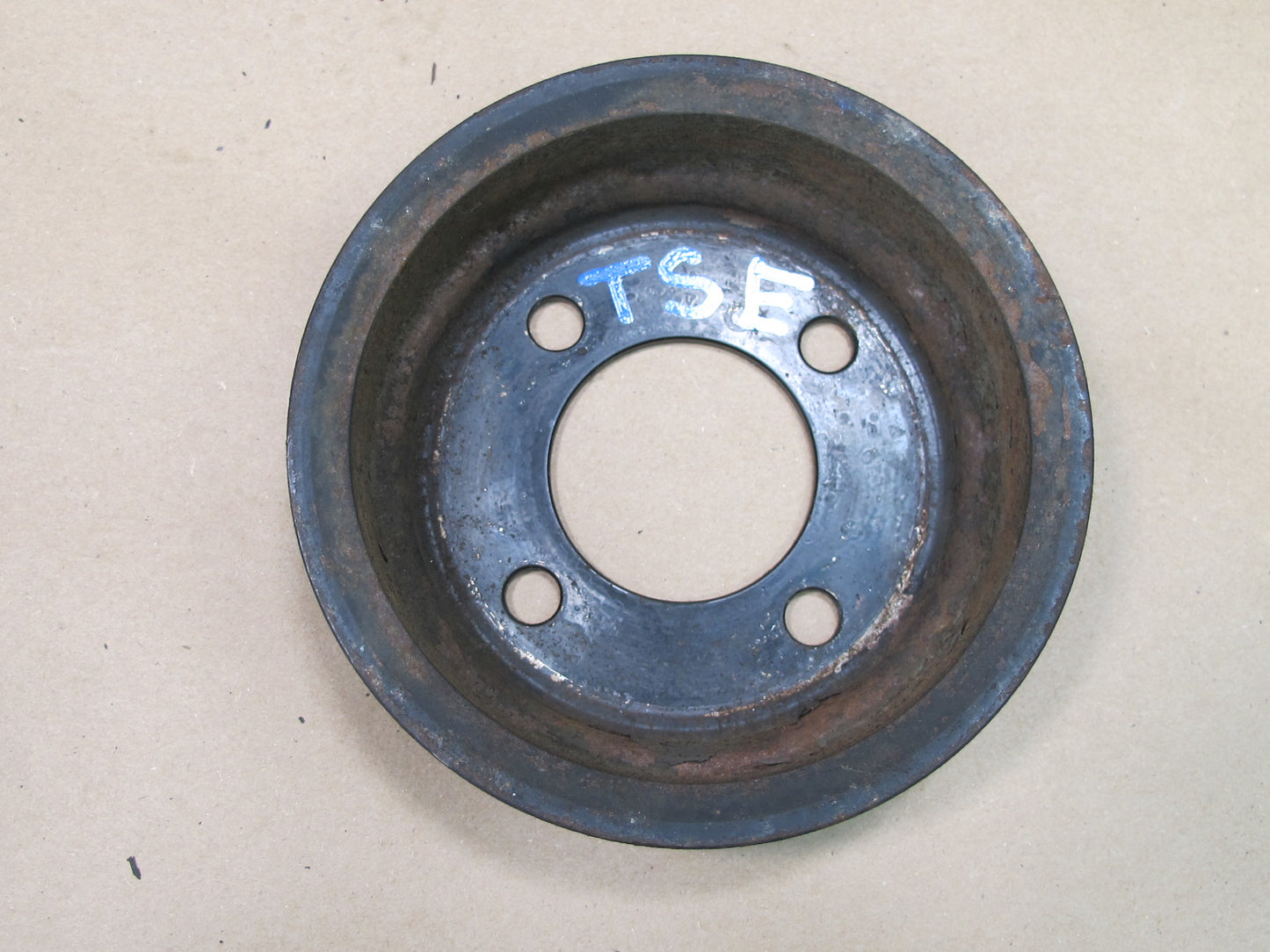 86-92 Toyota Supra MK3 Harmonic Balancer AC & Water Pump Pulley w Bracket OEM