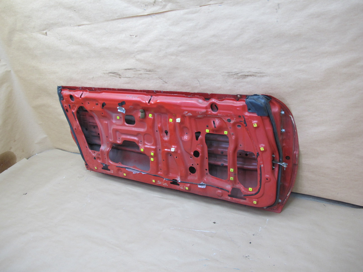 87-92 Toyota Supra MK3 Turbo Left Driver Door Shell Panel RED OEM