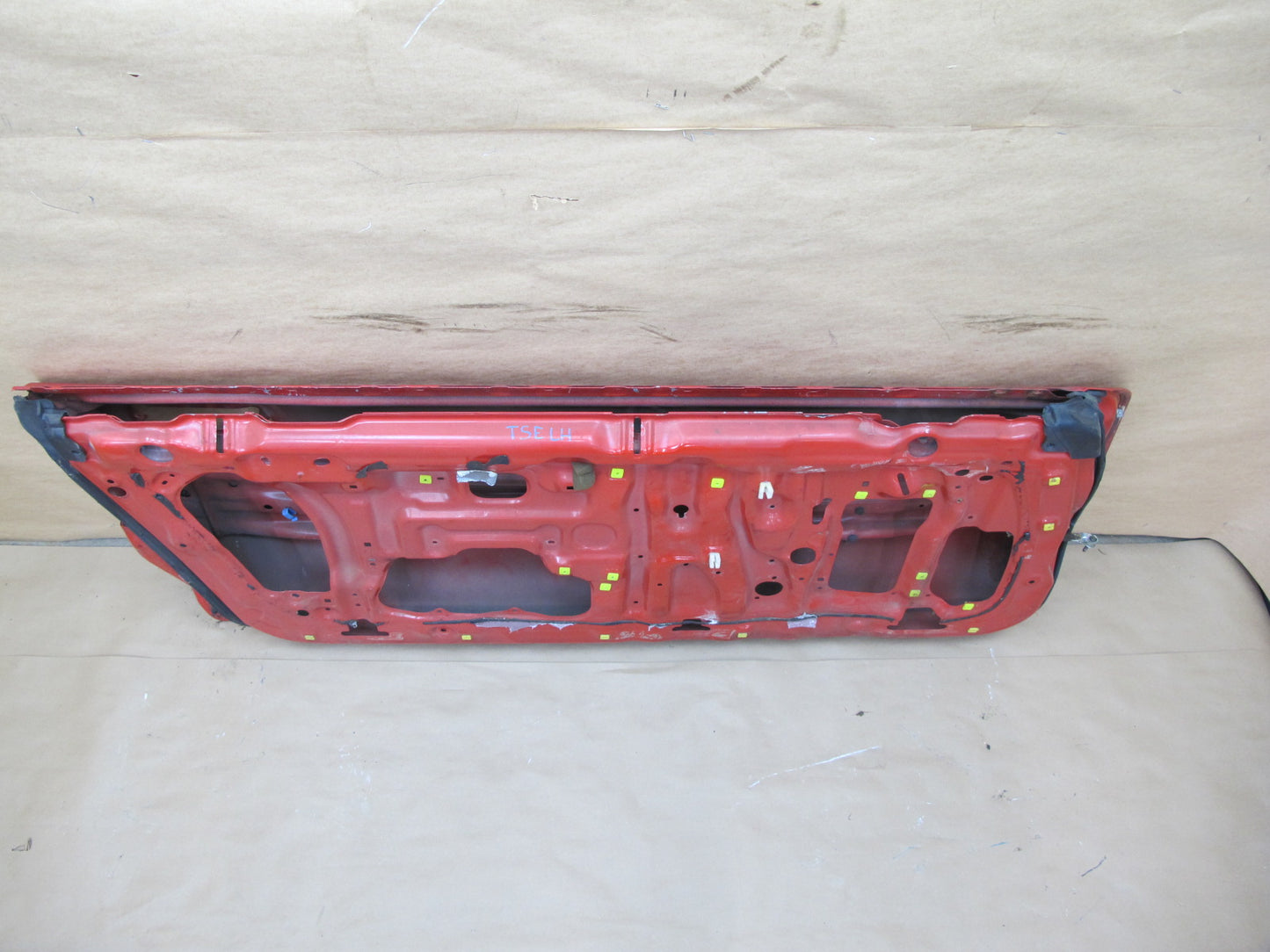 87-92 Toyota Supra MK3 Turbo Left Driver Door Shell Panel RED OEM