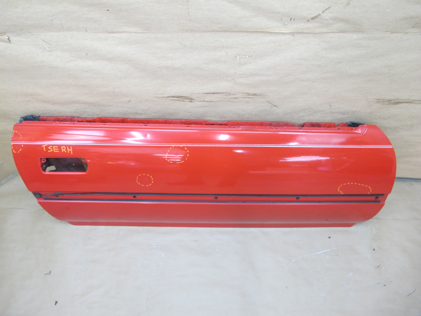 87-92 Toyota Supra MK3 Turbo Right Passenger Door Shell Panel RED OEM