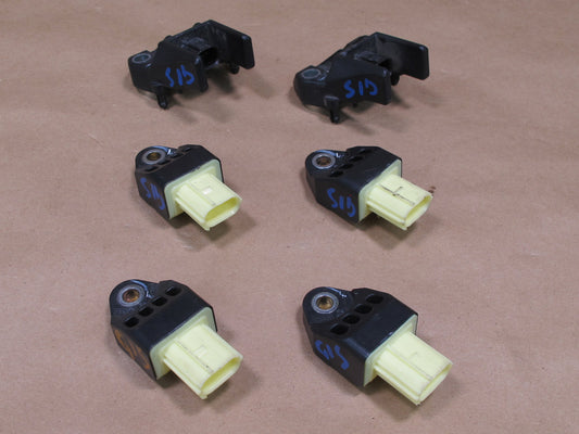 10-15 LEXUS IS250 IS350 CONVERTIBLE SAFETY CRASH IMPACT SRS AIRBAG SENSOR 6PCS OEM