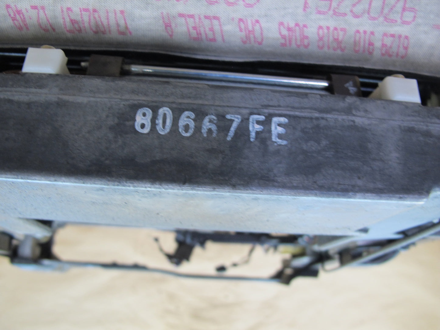 94-02 MERCEDES R129 SL FRONT RIGHT SEAT LOWER FRAME TRACK RAIL W MOTORS OEM