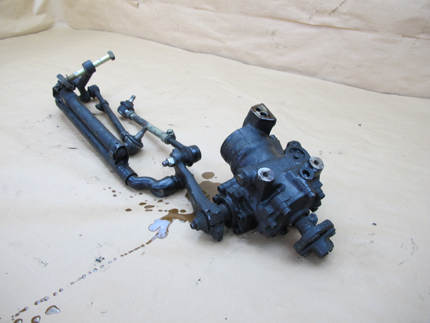 94-02 MERCEDES R129 SL-CLASS POWER STEERING RACK GEAR LINKAGE W GEARBOX OEM