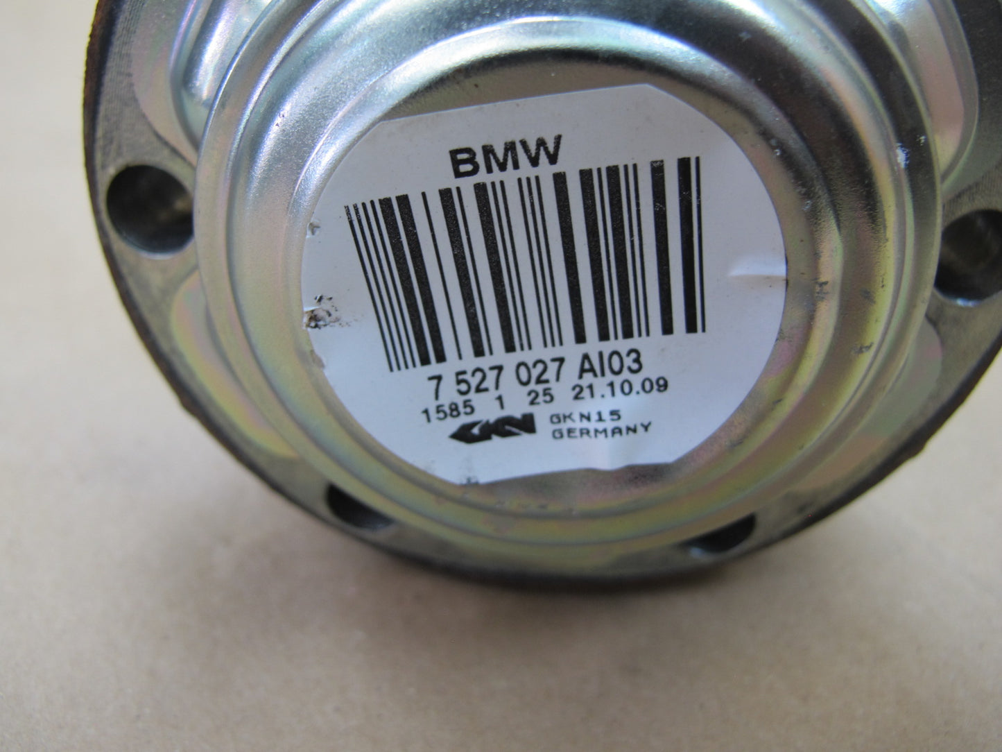 09-10 BMW E90 E91 E92 E93 335xi Rear Left Axle Shaft 7527027 OEM