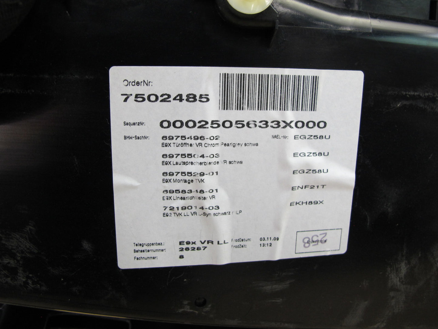 07-13 BMW E92 E93 Coupe Convertible Set Of 2 Door Interior Trim Panel OEM