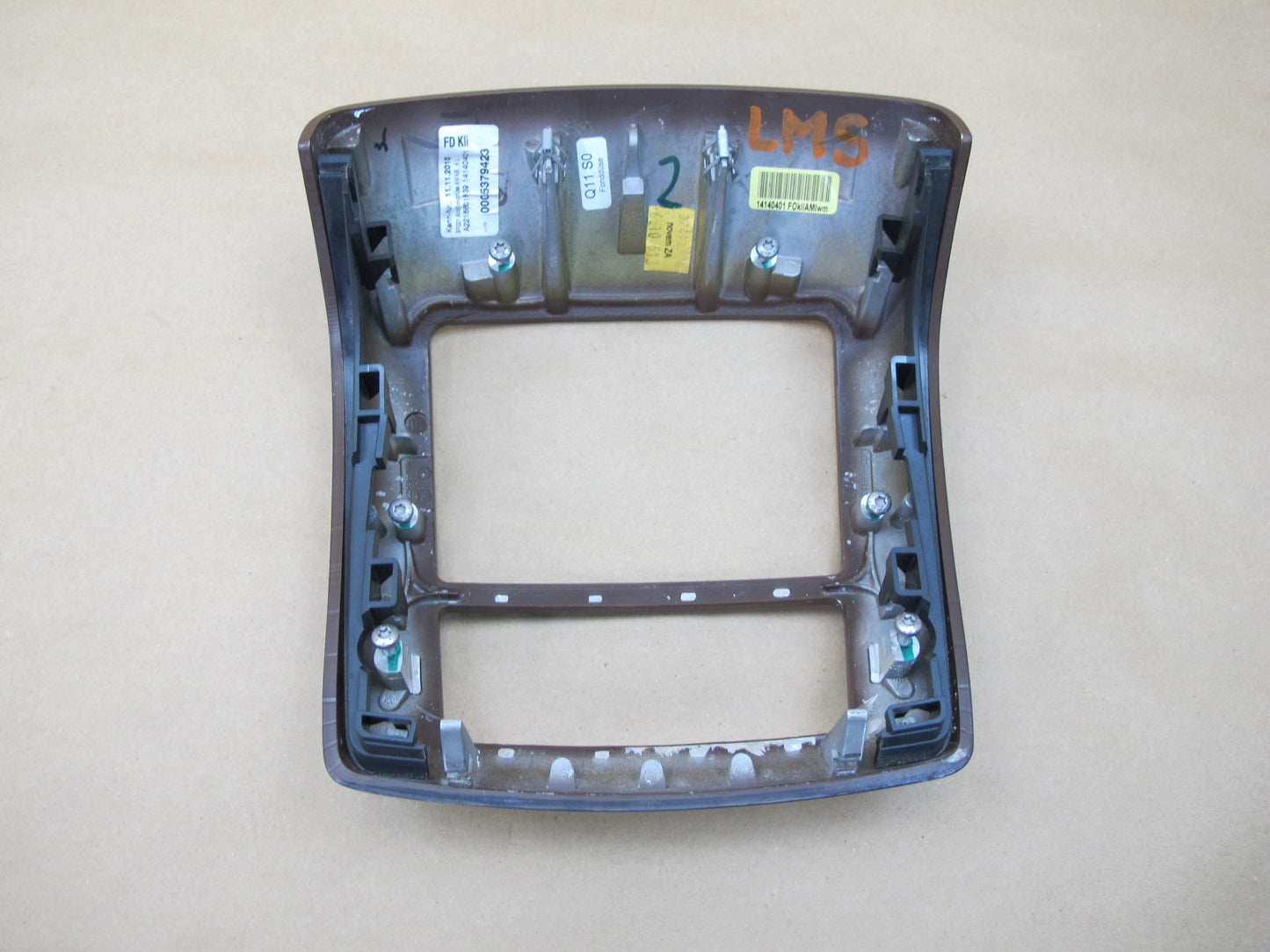 10-13 Mercedes W221 S600 Dash Door Console Wood Trim Bezel Cover Panel Set OEM
