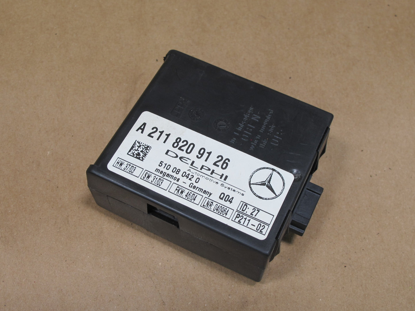 01-08 MERCEDES R230 SL-CLASS ANTI THEFT CONTROL ALARM MODULE UNIT OEM