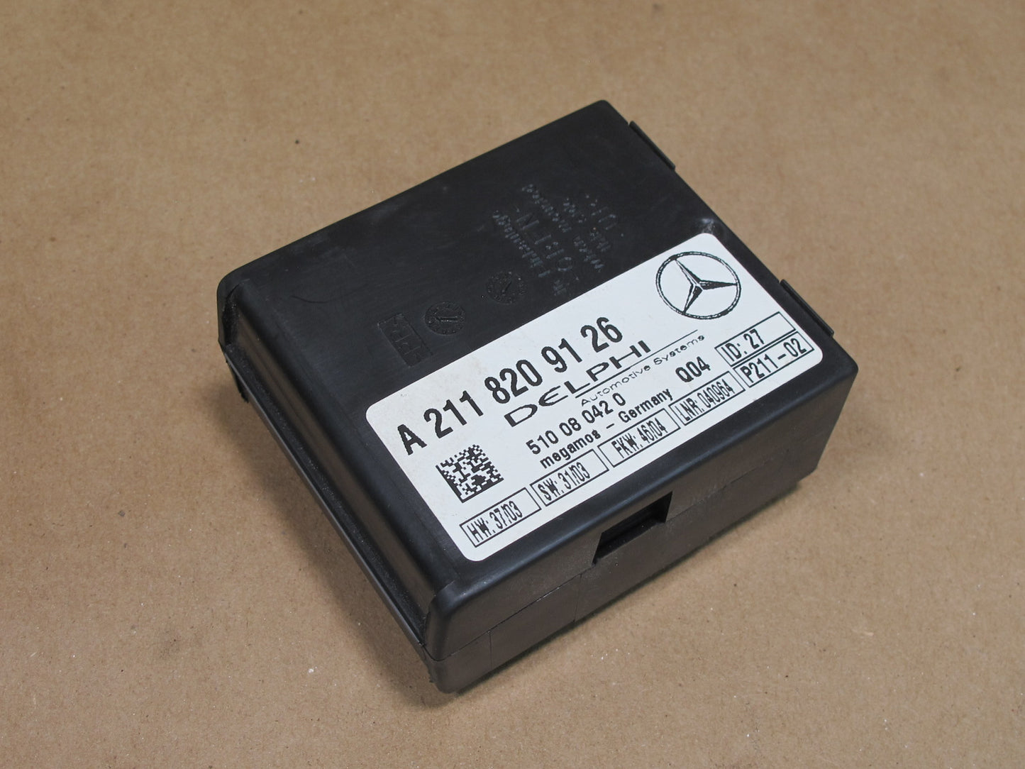 01-08 MERCEDES R230 SL-CLASS ANTI THEFT CONTROL ALARM MODULE UNIT OEM