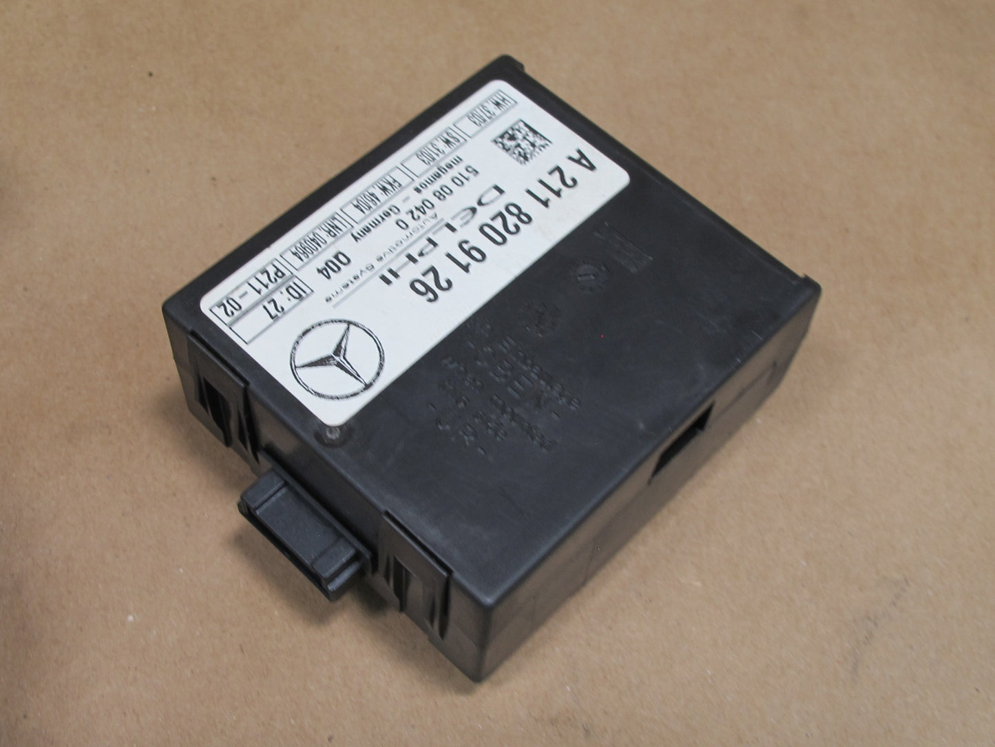 01-08 MERCEDES R230 SL-CLASS ANTI THEFT CONTROL ALARM MODULE UNIT OEM