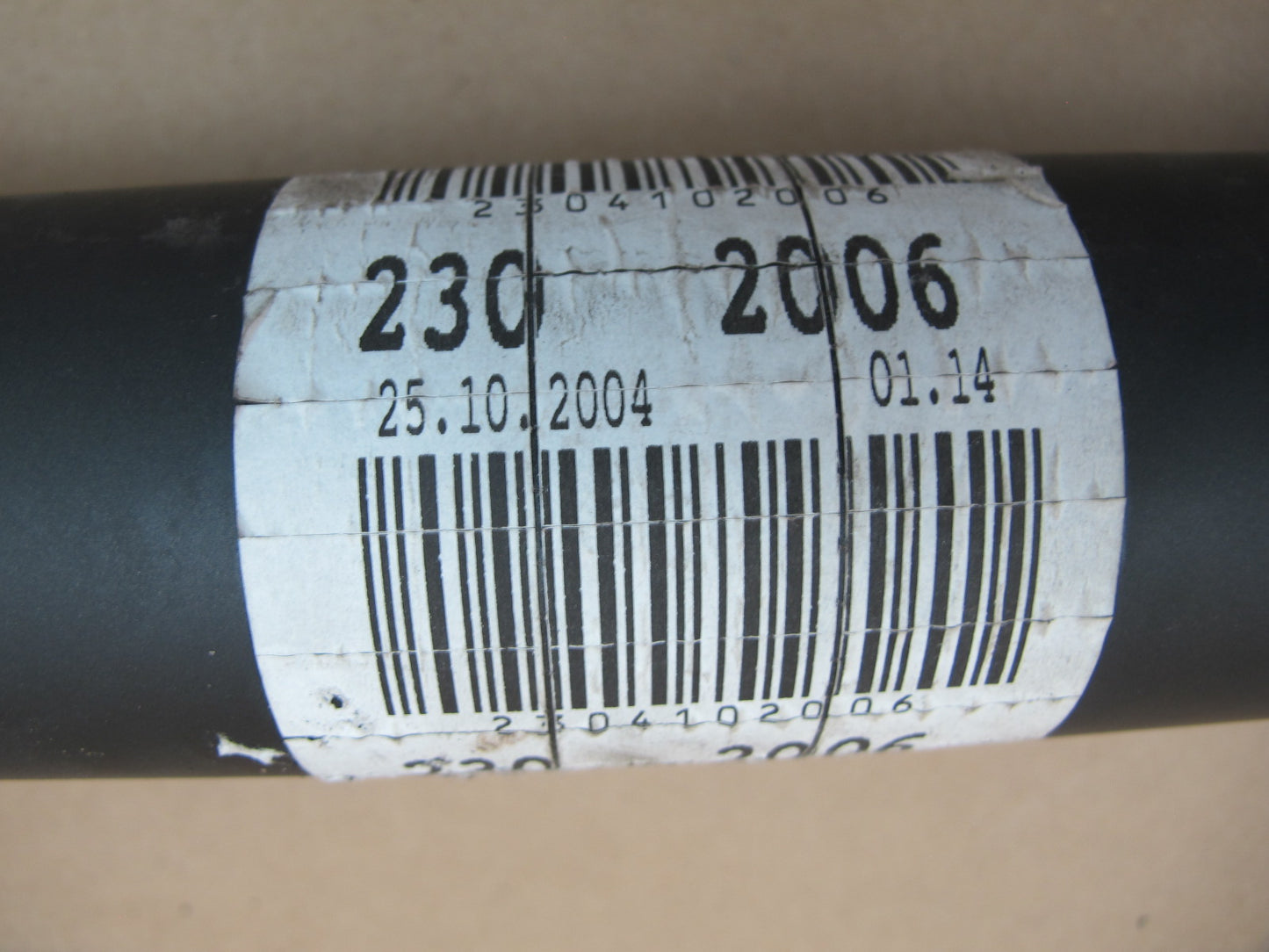 03-06 MERCEDES R230 SL55 AMG REAR DRIVESHAFT DRIVE SHAFT 2304102006 OEM