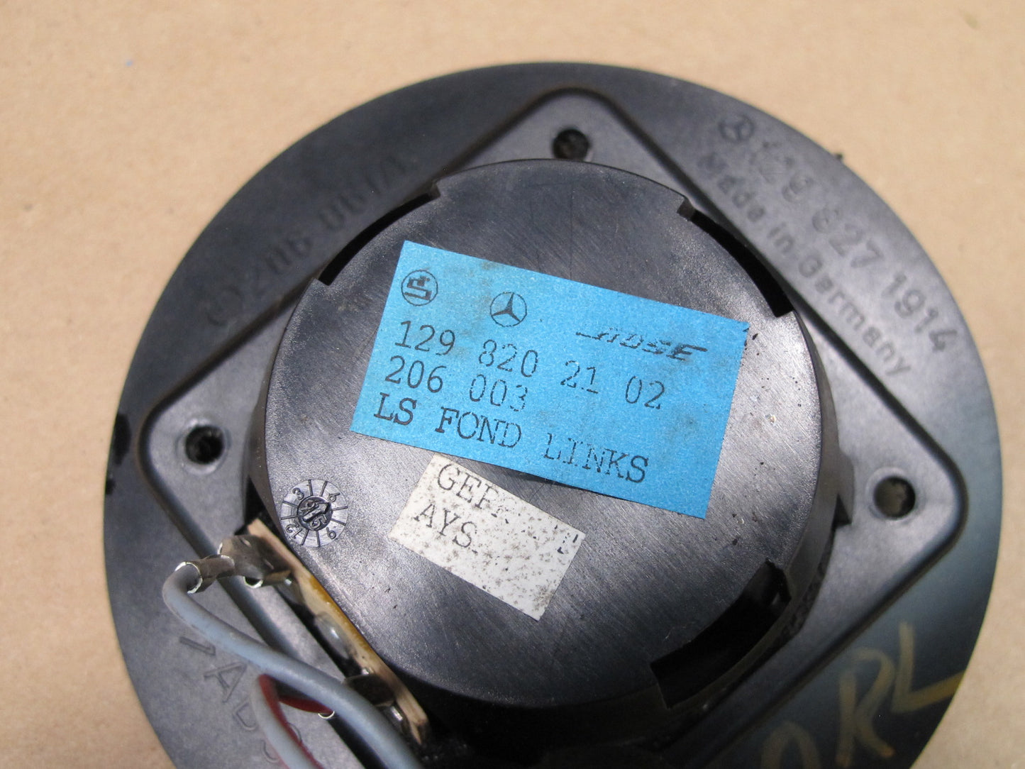96-97 Mercedes R129 Sl-class Set of 2 Bose Rear Left & Right Speaker OEM