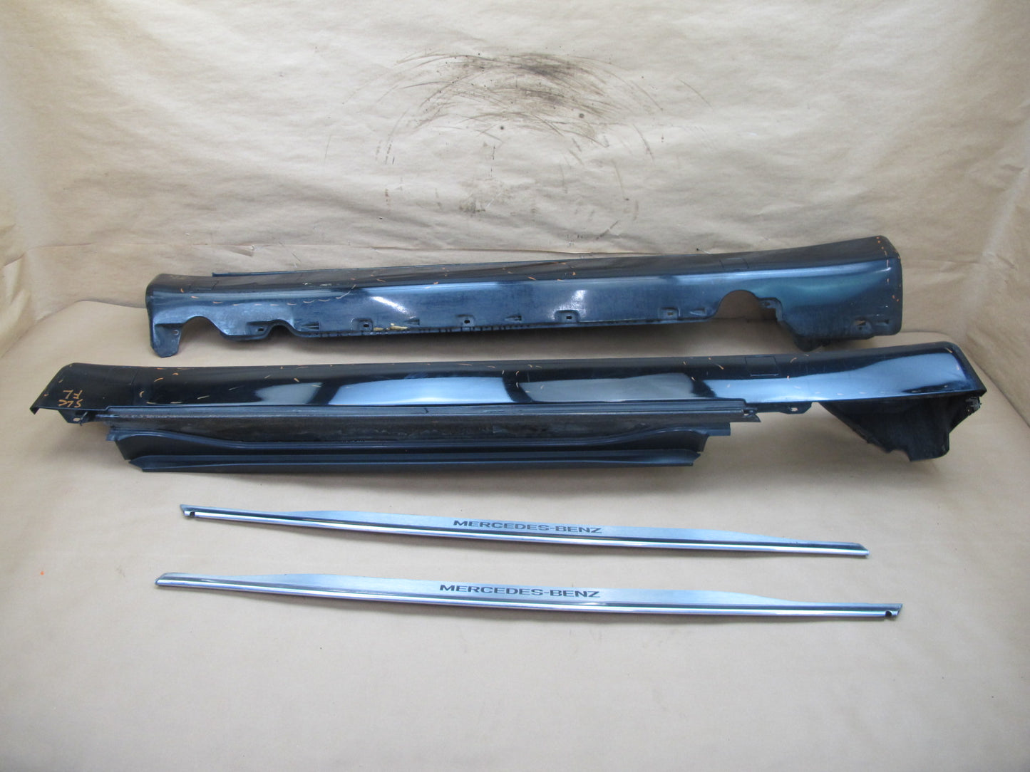 96-02 Mercedes R129 Sl-class Set Of 2 Side Skirt Rocker Panel Molding OEM