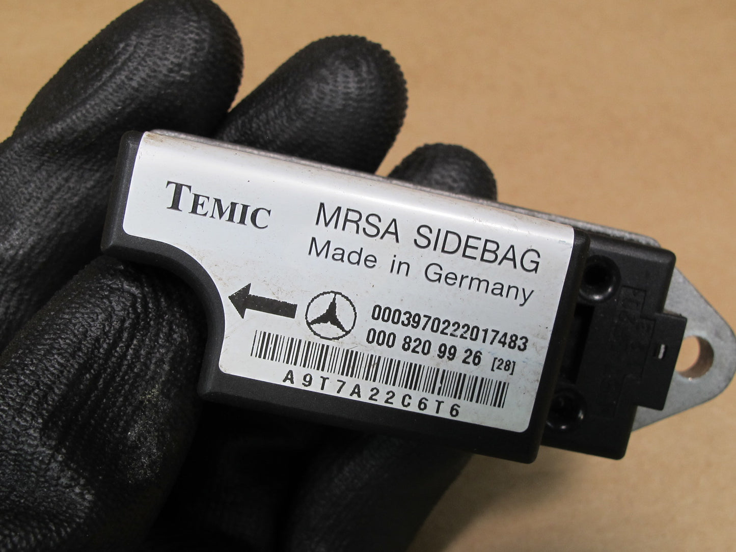 96-02 MERCEDES R129 SL-CLASS SAFETY CRASH IMPACT SRS AIRBAG SENSOR 2PCS OEM