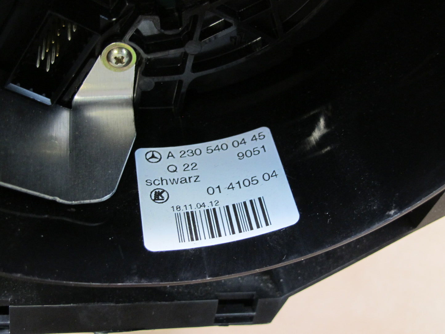 03-06 MERCEDES R230 SL500 STEERING COLUMN MULTI SWITCH ANGLE SENSOR CLOCK SPRING OEM