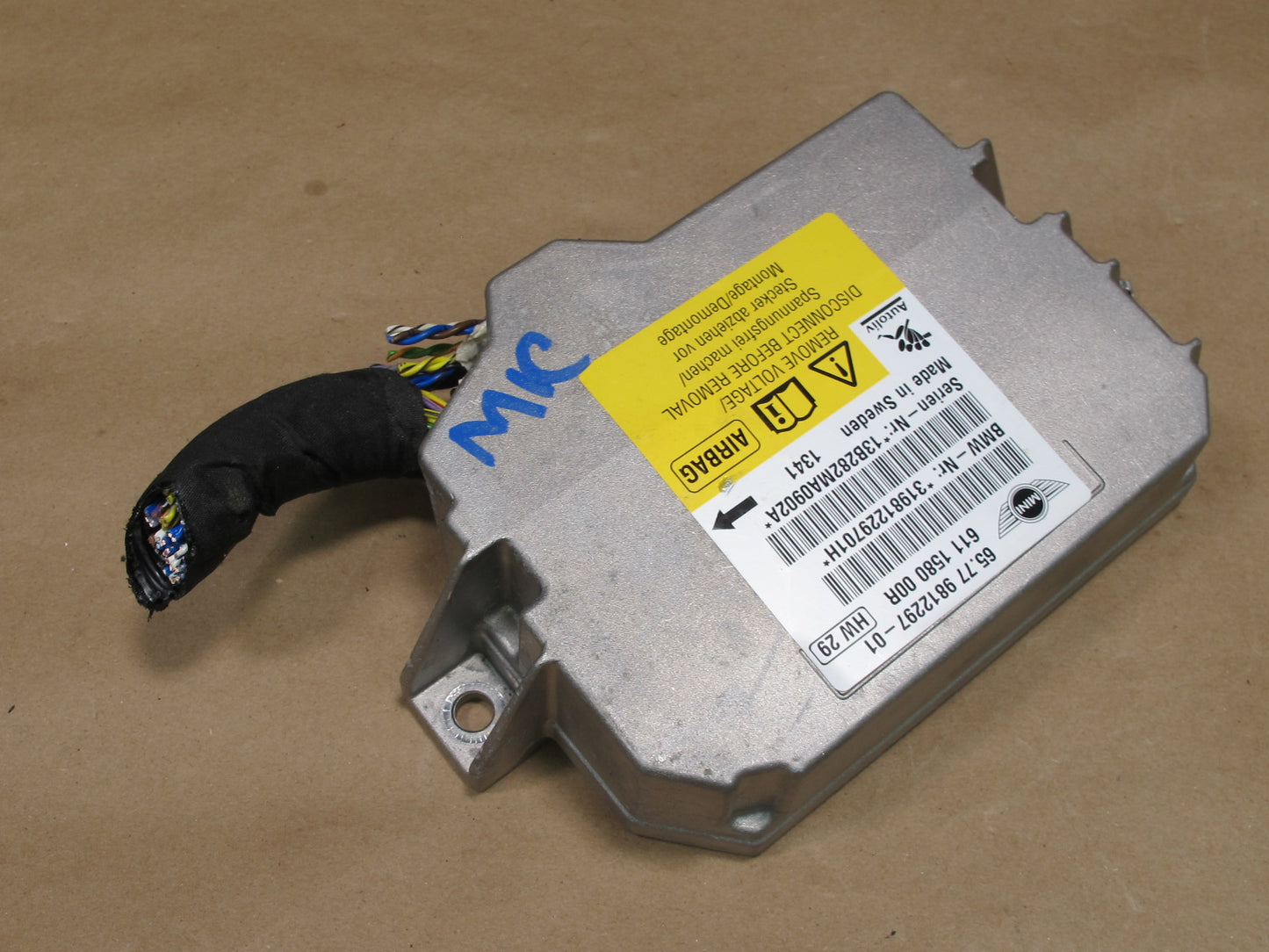 07-16 MINI COOPER R55 R56 R60 SRS AIRBAG CONTROL MODULE UNIT 9812297 OEM