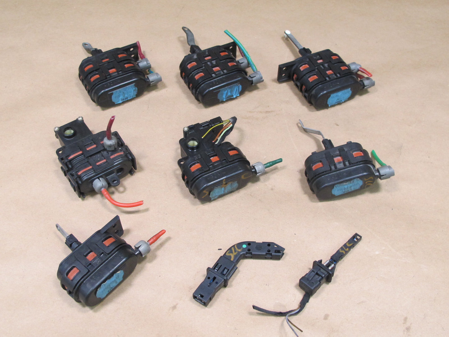 94-02 Mercedes R129 Sl-class Set of 7 A/C Heater Flap Door Actuator Motor OEM