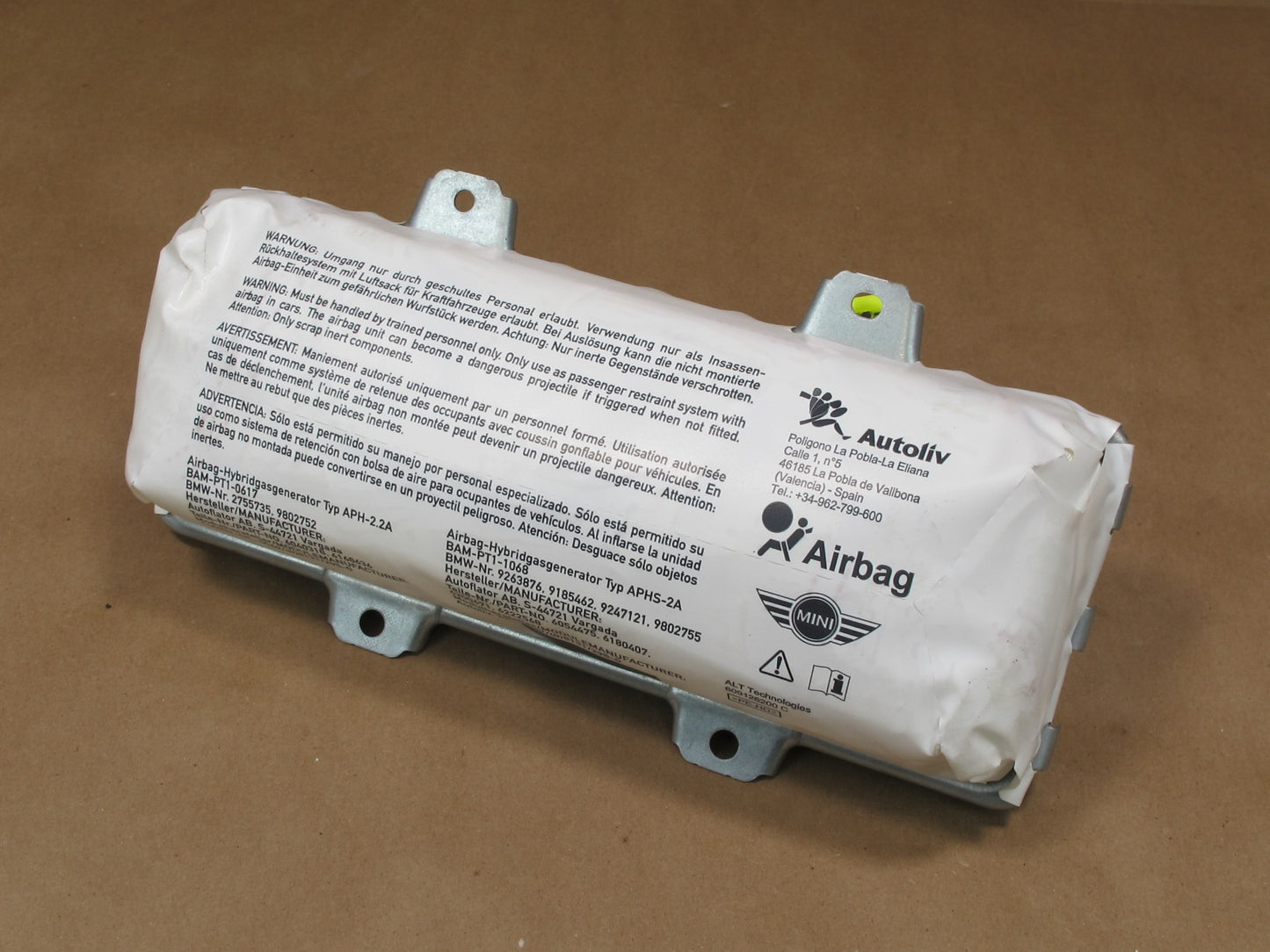 11-16 MINI R60 COUNTRYMAN FRONT RIGHT PASSENGER SIDE DASH SRS AIRBAG OEM
