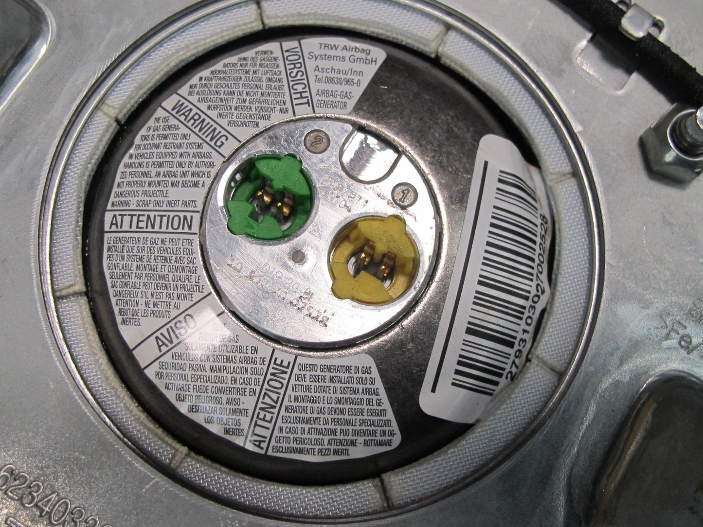 10-13 MERCEDES W221 S-CLASS FRONT LEFT DRIVER SIDE STEERING WHEEL SRS AIRBAG OEM
