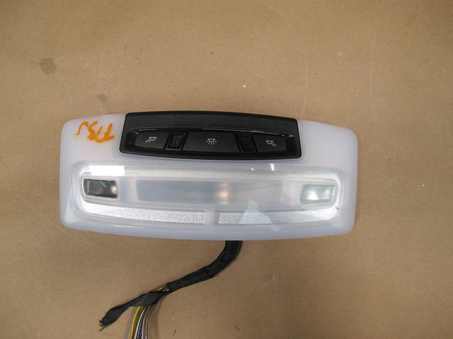 12-15 BMW F30 Sedan Front & Rear Overhead Console Dome Reading Light Set OEM