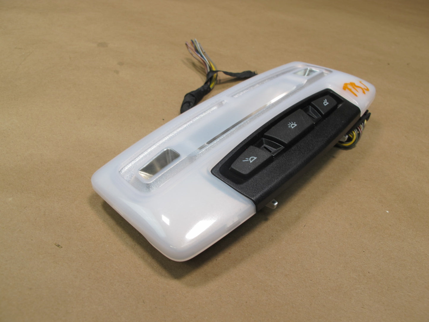 12-15 BMW F30 Sedan Front & Rear Overhead Console Dome Reading Light Set OEM