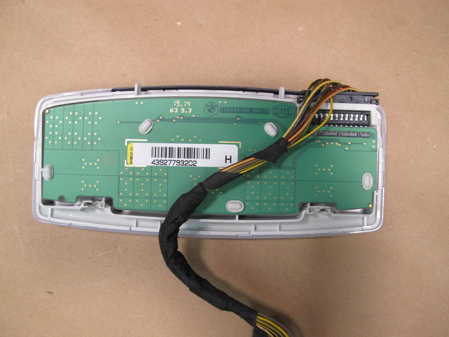 12-15 BMW F30 Sedan Front & Rear Overhead Console Dome Reading Light Set OEM