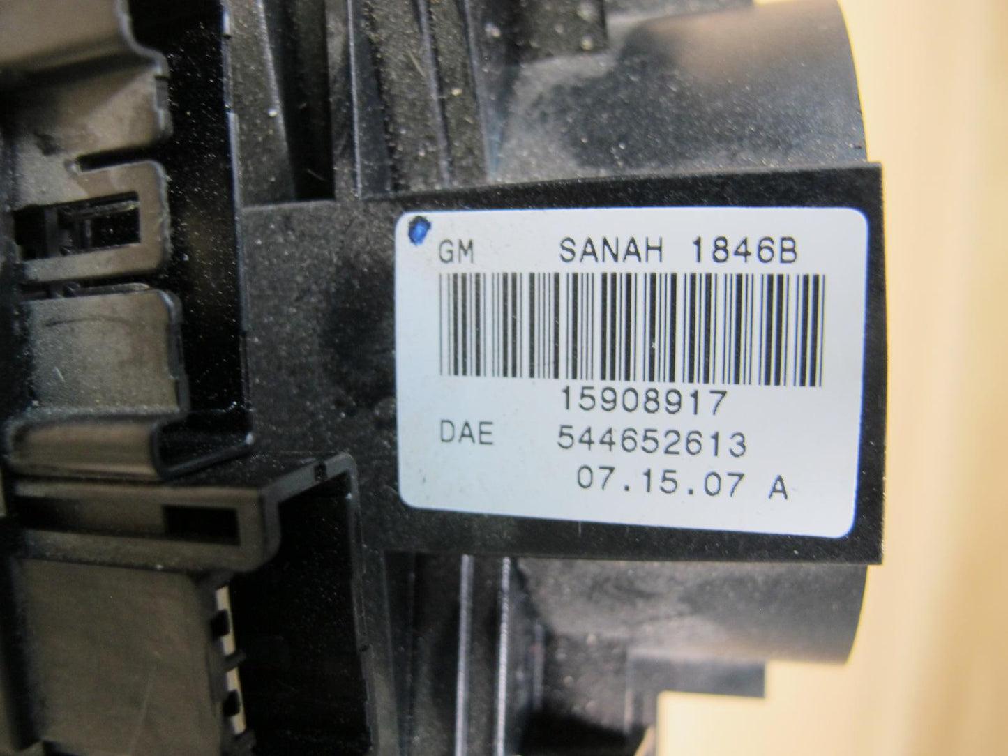 07-10 SATURN SKY STEERING COLUMN MULTI SWITCH CLOCK SPRING 15908917 OEM