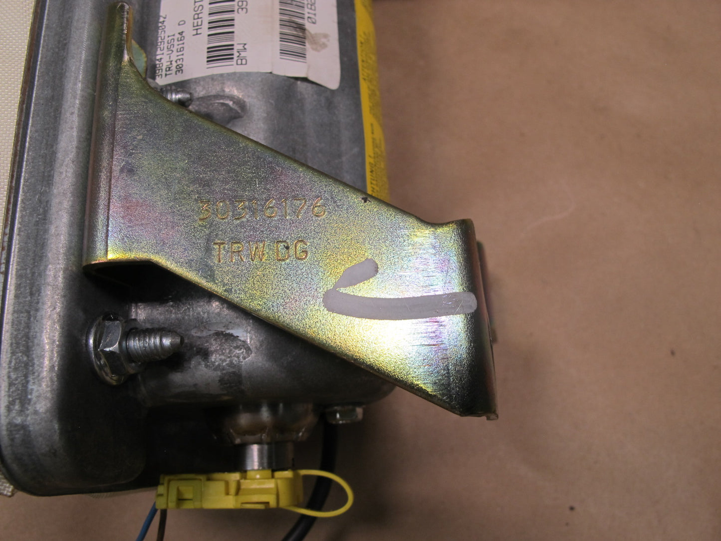 00-02 BMW E36 Z3 FRONT RIGHT PASSENGER SIDE DASH SRS AIRBAG OEM