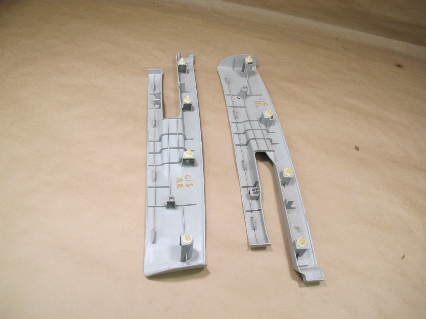 10-15 Lexus IS350 Convertible Rear Right & Left Roof Rail Trim Panel Set OEM