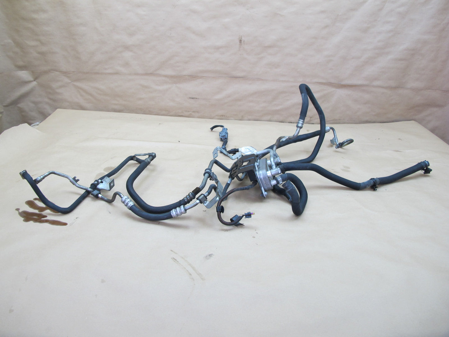 14-17 Maserati Ghibli M157 Power Steering Oil Cooler w Hoses OEM