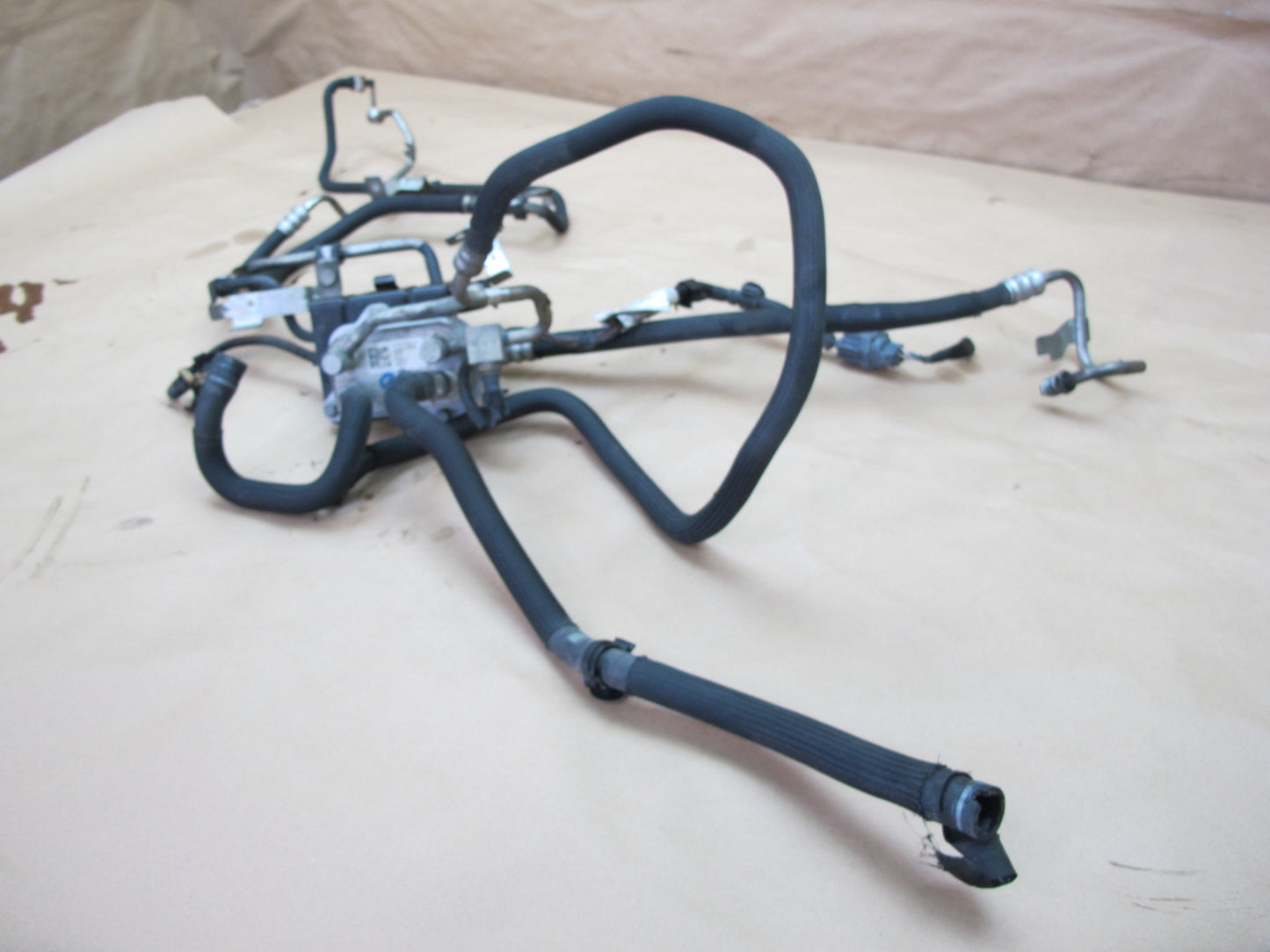 14-17 Maserati Ghibli M157 Power Steering Oil Cooler w Hoses OEM