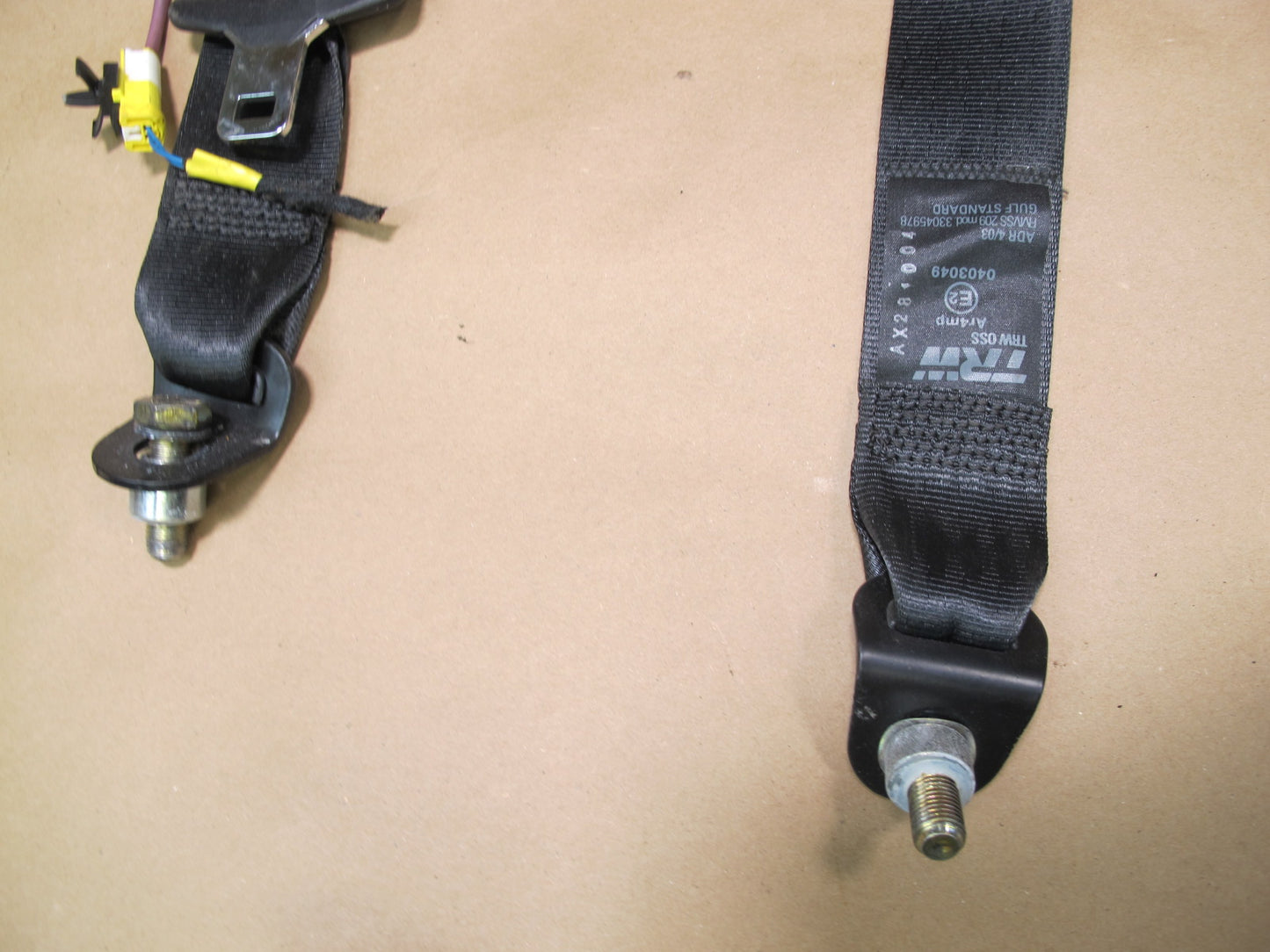 03-08 MASERATI QUATTROPORTE M139 FRONT & REAR LEFT RIGHT SIDE SEATBELT RETRACTOR SET OEM