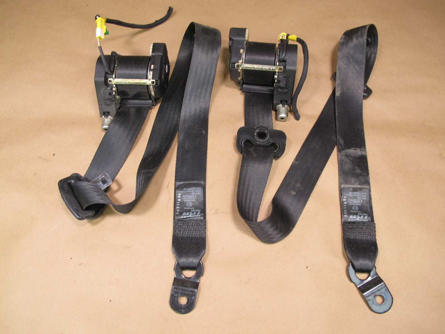 03-08 MASERATI QUATTROPORTE M139 FRONT & REAR LEFT RIGHT SIDE SEATBELT RETRACTOR SET OEM