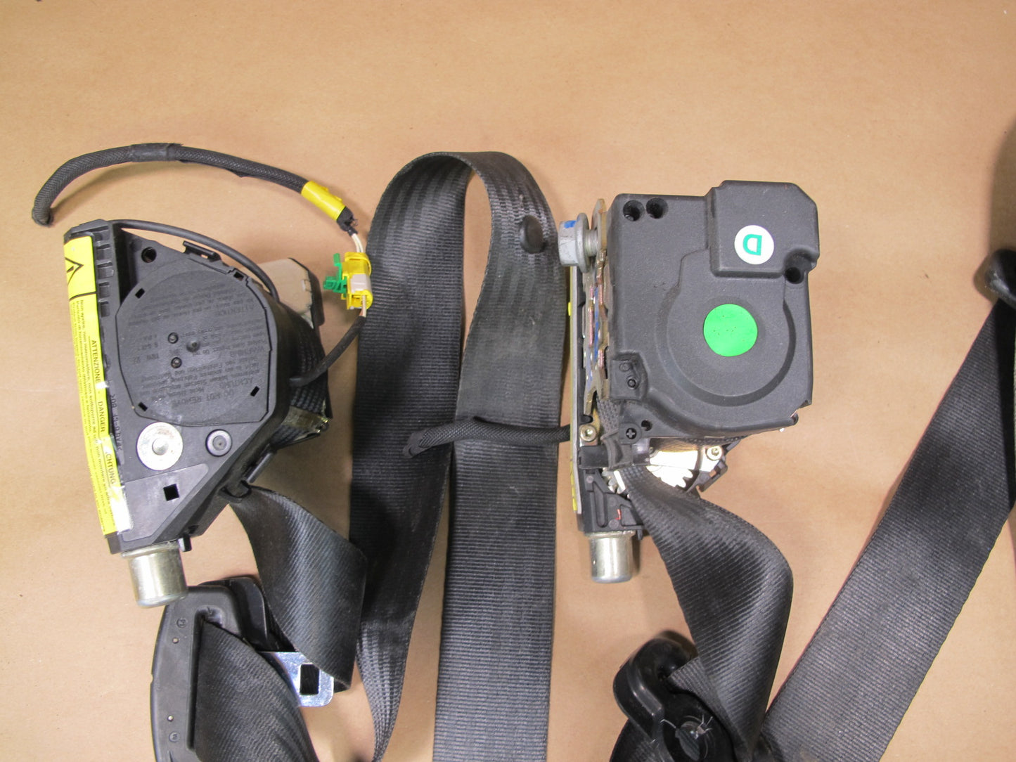 03-08 MASERATI QUATTROPORTE M139 FRONT & REAR LEFT RIGHT SIDE SEATBELT RETRACTOR SET OEM