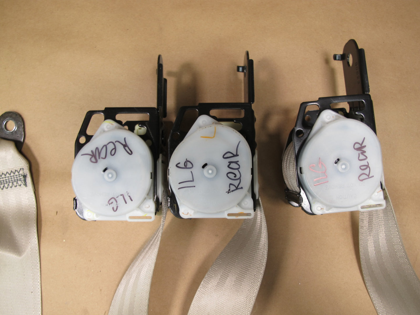 98-01 LEXUS GS300 GS430 FRONT & REAR LEFT CENTER RIGHT SIDE SEATBELT RETRACTOR SET OEM